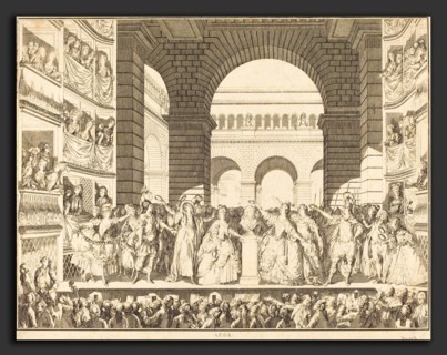 Charles-Etienne Gaucher after Jean-Michel Moreau (French, 1741 - 1804), Couronnement de Voltaire
