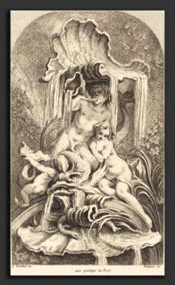 Gabriel Huquier after FranÃ§ois Boucher (French, 1695 - 1772), Triton and Nymph, in or after 1736,