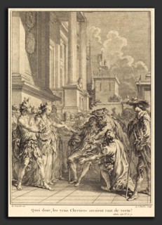 Antoine-Jean Duclos after Hubert FranÃ§ois Gravelot (French, 1742 - 1795), Quoi donc, les vrais