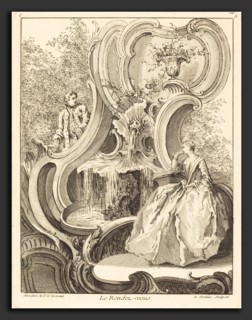 Antoine Aveline after Jean Mondon (French, 1691 - 1743), Le Rendez-vous, 1736, etching with