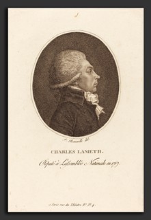 FranÃ§ois Bonneville (French, active c. 1780-1802), Charles Lameth, probably c. 1780-1802, stipple