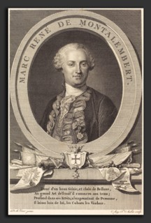 Augustin de Saint-Aubin after Maurice-Quentin de La Tour (French, 1736 - 1807), Marc Rene de