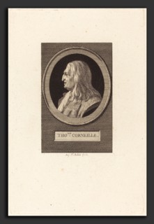 Augustin de Saint-Aubin (French, 1736 - 1807), Thomas Corneille, 1805, engraving over etching on