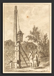 Hubert Robert (French, 1733 - 1808), The Post, etching