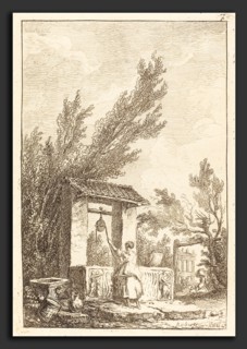 Hubert Robert (French, 1733 - 1808), The Well, etching