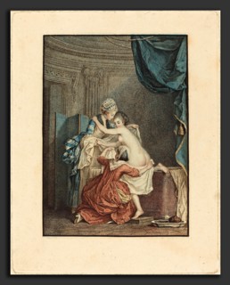 Nicolas Francois Regnault after Pierre-Antoine Baudouin (French, 1746 - c. 1810), Le bain (The