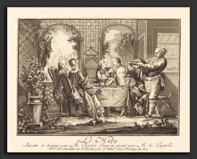 Joseph de Longueil after Charles Eisen (French, 1730 - 1792), Le midi, etching and engraving