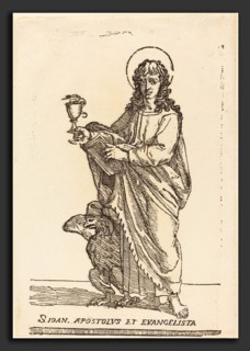Jacques Stella (French, 1596 - 1657), Saint John, woodcut
