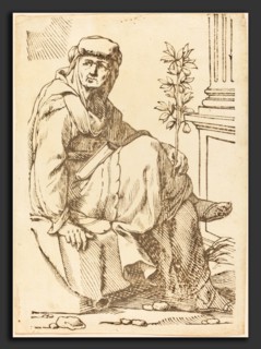 Jacques Stella (French, 1596 - 1657), Sibylla Hellespontina, 1625, woodcut