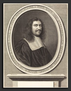 Robert Nanteuil after FranÃ§ois Duchatel (French, 1623 - 1678), Jean-Baptiste van Steenberghen,