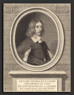 Robert Nanteuil (French, 1623 - 1678), Georges de Scudery, 1654, engraving