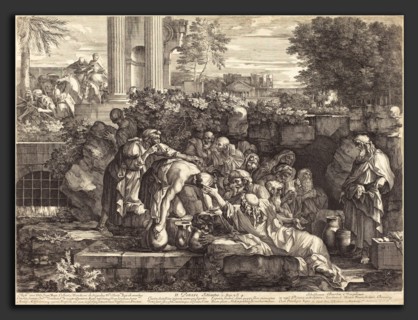 Sébastien Bourdon (French, 1616 - 1671), Potare sitientes, engraving