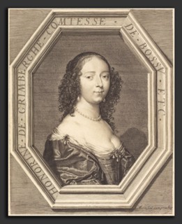 Jean Morin (French, c. 1600 - 1650), Honorine Grimberge, comtesse de Bossu, etching, engraving, and