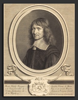 Robert Nanteuil (French, 1623 - 1678), Nicolas Fouquet, 1661, engraving