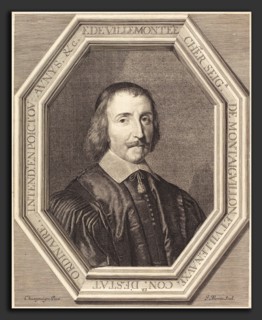 Jean Morin after Philippe de Champaigne (French, c. 1600 - 1650), Francois de Villemontee, etching,