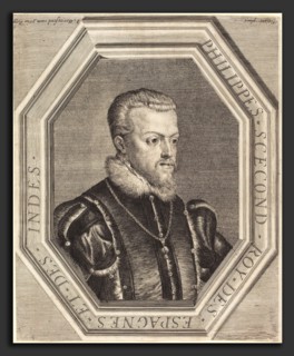 Jean Morin after Titian (French, c. 1600 - 1650), Philippe II, King of Spain, etching, engraving,