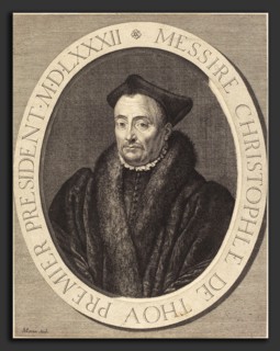Jean Morin (French, c. 1600 - 1650), Christophe de Thou, etching and engraving