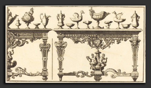Pierre Lepautre (French, 1660 - 1744), Livre de Tables, etching