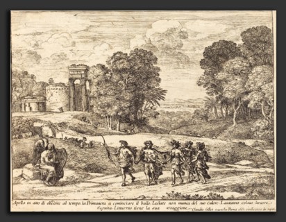 Claude Lorrain (French, 1604-1605 - 1682), Time, Apollo, and the Seasons (Le Temps, Apollon et les