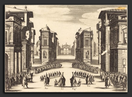 Jacques Callot (French, 1592 - 1635), Solimano, Act II, 1620, etching and engraving
