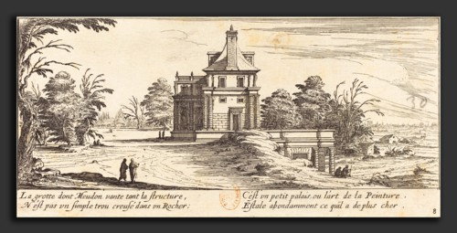 IsraÃ«l Silvestre (French, 1621 - 1691), Le Grotte de Meudon, 1655, etching