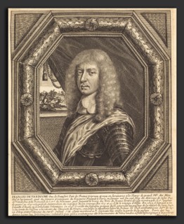 Balthasar Moncornet (French, c. 1600 - 1668), FranÃ§ois de VendÃ´me, Duke of Beaufort, engraving on