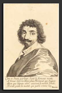 Claude Mellan (French, 1598 - 1688), Jean-Louis Guez de Balzac, probably 1637, engraving on laid