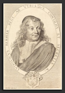 Claude Mellan (French, 1598 - 1688), Louis Berryer, 1667, engraving on laid paper