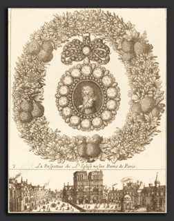 FranÃ§ois Le Febvre (French, active 1635-1657), La perspective de l'englise Nostre Dame de Paris,