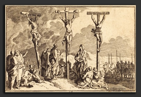 after Sébastien Le Clerc I, The Virgin, Saint John, and Mary Magdalene at the Foot of the Cross,