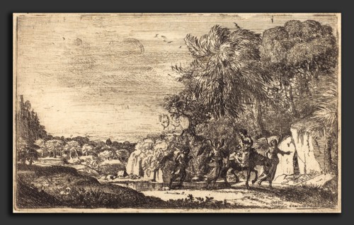 Claude Lorrain (French, 1604-1605 - 1682), The Flight into Egypt (La fuite en Egypte), c.