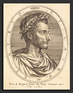 Michel Lasne (French, 1590 or before - 1667), Pierre de Ronsard, engraving on laid paper