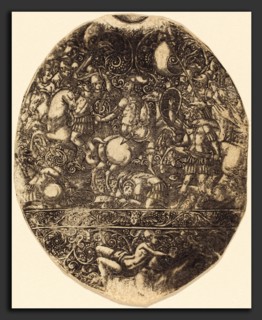 Antoine Jacquard (French, died 1652), Seige of Troy, engraving