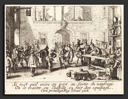 Jacques Callot (French, 1592 - 1635), The Parents Bestow Gifts, etching