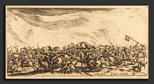 Jacques Callot (French, 1592 - 1635), The Cavalry Combat with Swords, c. 1632-1634, etching