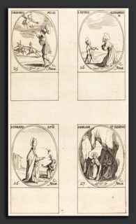 Jacques Callot (French, 1592 - 1635), St. Mercury; St. Peter of Alexandria; St. Conrad; Sts.