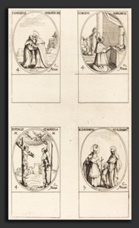 Jacques Callot (French, 1592 - 1635), St. Emeric; St. Charles Borromeo;  St. Vitalis & Agricola;