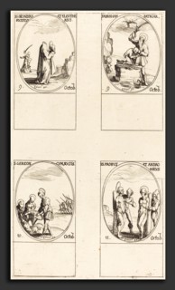 Jacques Callot (French, 1592 - 1635), St. Dionysius, Rusticus & Eleutherius; St. Abraham; St.