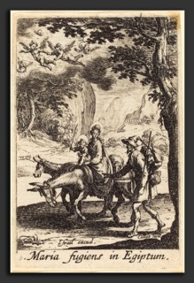 Jacques Callot (French, 1592 - 1635), The Flight into Egypt, in or after 1630, etching