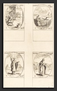 Jacques Callot (French, 1592 - 1635), St. Eligius; St. Agericus; St. Francis Xavier; St. Peter