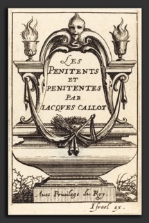 Abraham Bosse (French, 1602 - 1676), Frontispiece for Callot's "The Penitents", etching and