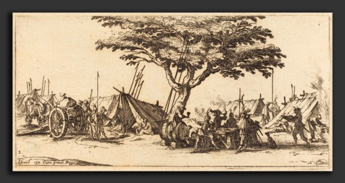 Jacques Callot (French, 1592 - 1635), The Camp, c. 1633, etching