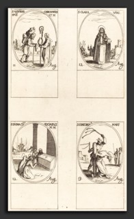 Jacques Callot (French, 1592 - 1635), St. Alexander Carbonarius; St. Clare; St. Digna and