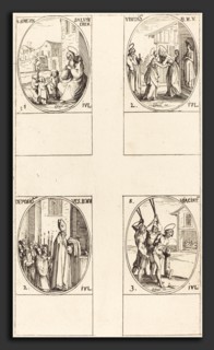 Jacques Callot (French, 1592 - 1635), St. Simeon Salus; The Visitation; Deposition of the Virgin's