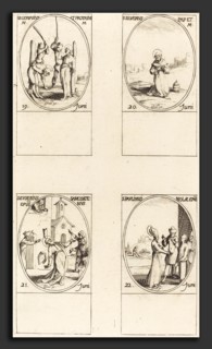 Jacques Callot (French, 1592 - 1635), Sts. Gervase & Protase; St. Silverius; St. Eusebius of