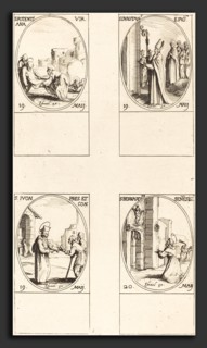 Jacques Callot (French, 1592 - 1635), St. Potentiana; St. Dunstan; St. Yvo; St. Bernardinus of