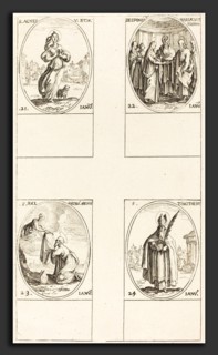 Jacques Callot (French, 1592 - 1635), St. Agnes; The Marriage of the Virgin; St. Ildefonsus; St.