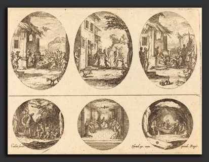 Jacques Callot (French, 1592 - 1635), Mysteries of the Passion, c. 1631, etching