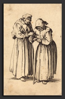 Jacques Callot (French, 1592 - 1635), Two Beggar Women, c. 1622, etching