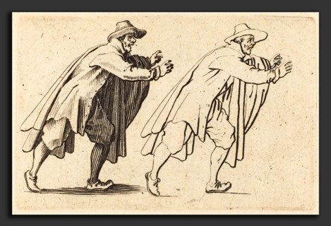 Jacques Callot (French, 1592 - 1635), Man Moving Abruptly, c. 1622, etching